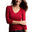 3/4 sleeve V-neck T
